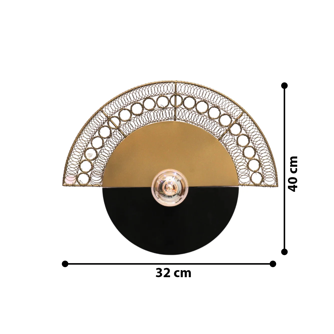 Warind Wall Lamp Elegant Iron Base & Eclectic Design