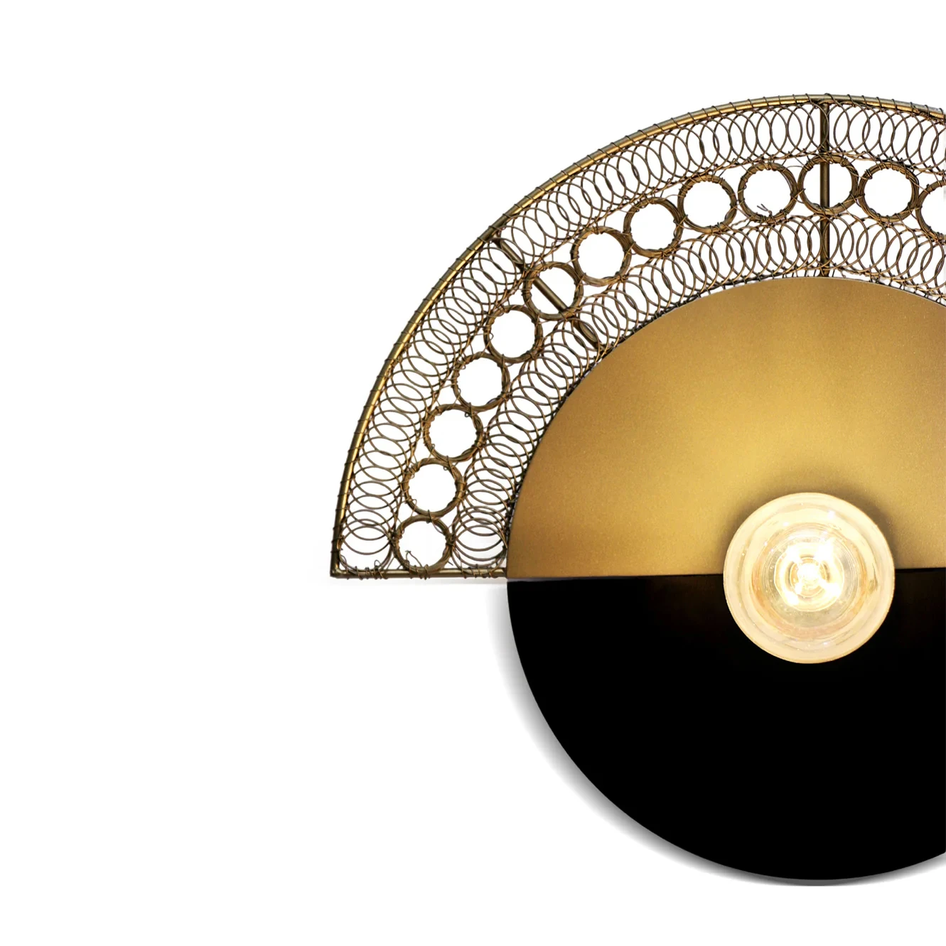 Warind Wall Lamp Elegant Iron Base & Eclectic Design