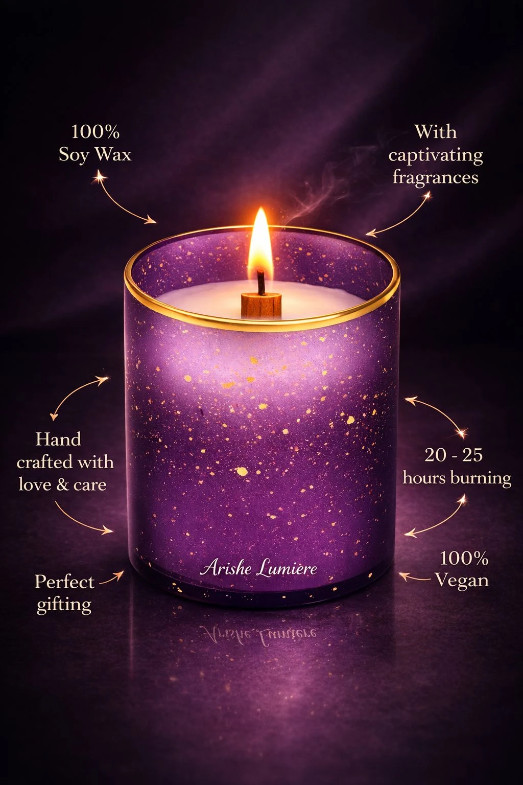 Tropical Bliss Luxury Scented Candle – Vanilla, Coconut & Mandarin