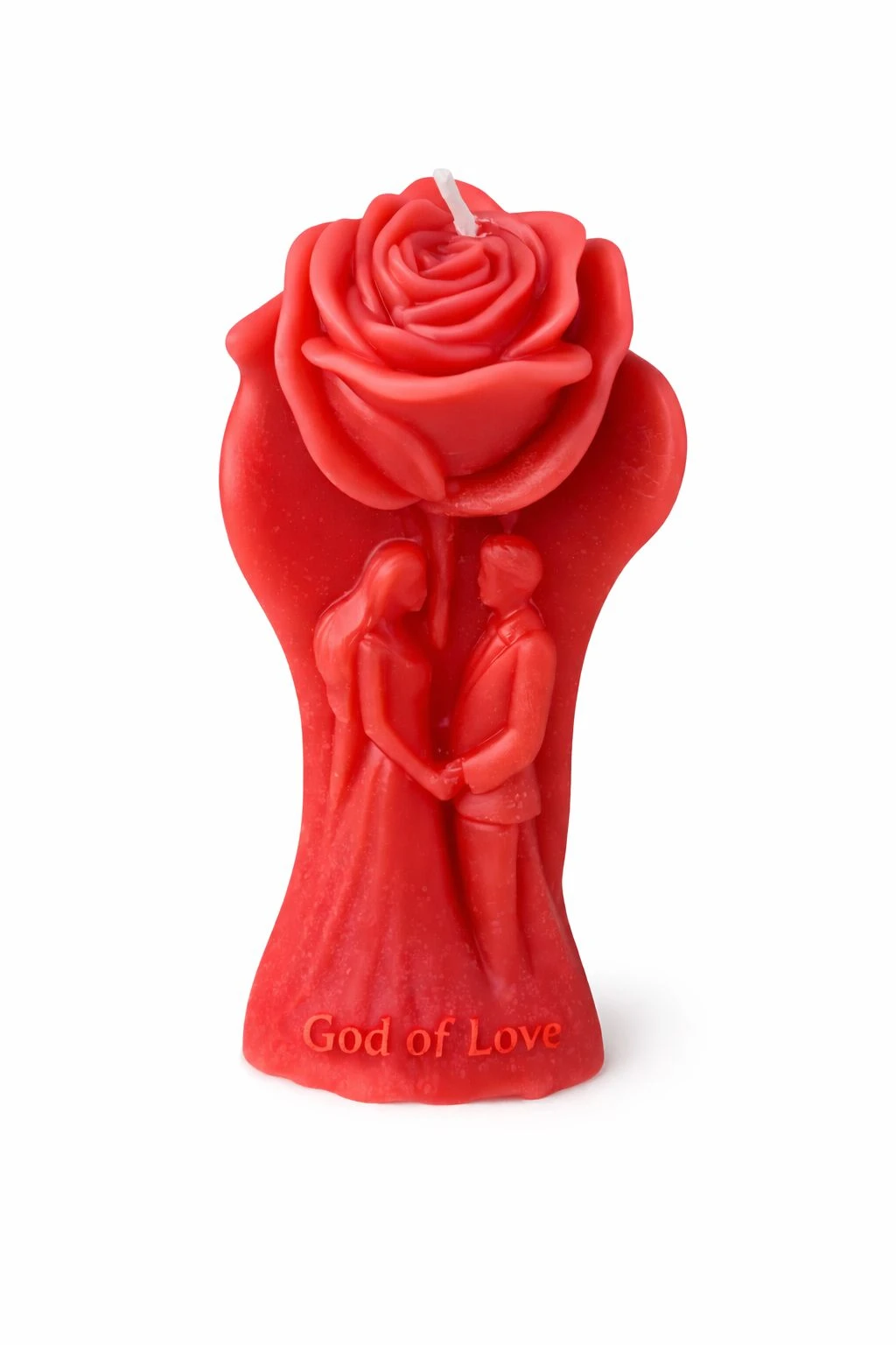 Rose Couple Luxury Scented Candle – Romantic Sculpted Soy Wax Décor Candle