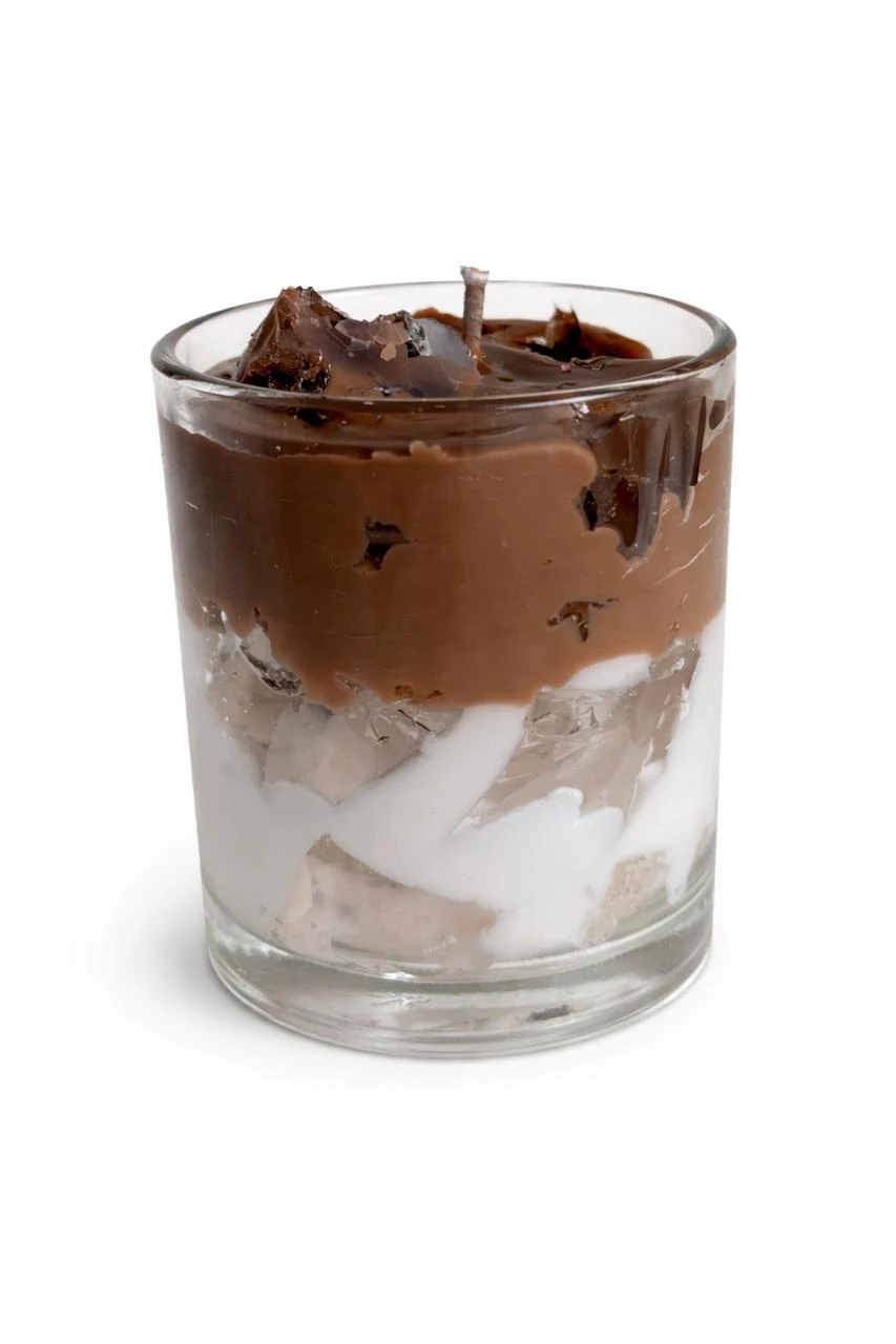 Choco Latte Luxury Scented Candle – Café-Inspired Soy Wax Glass Jar Candle