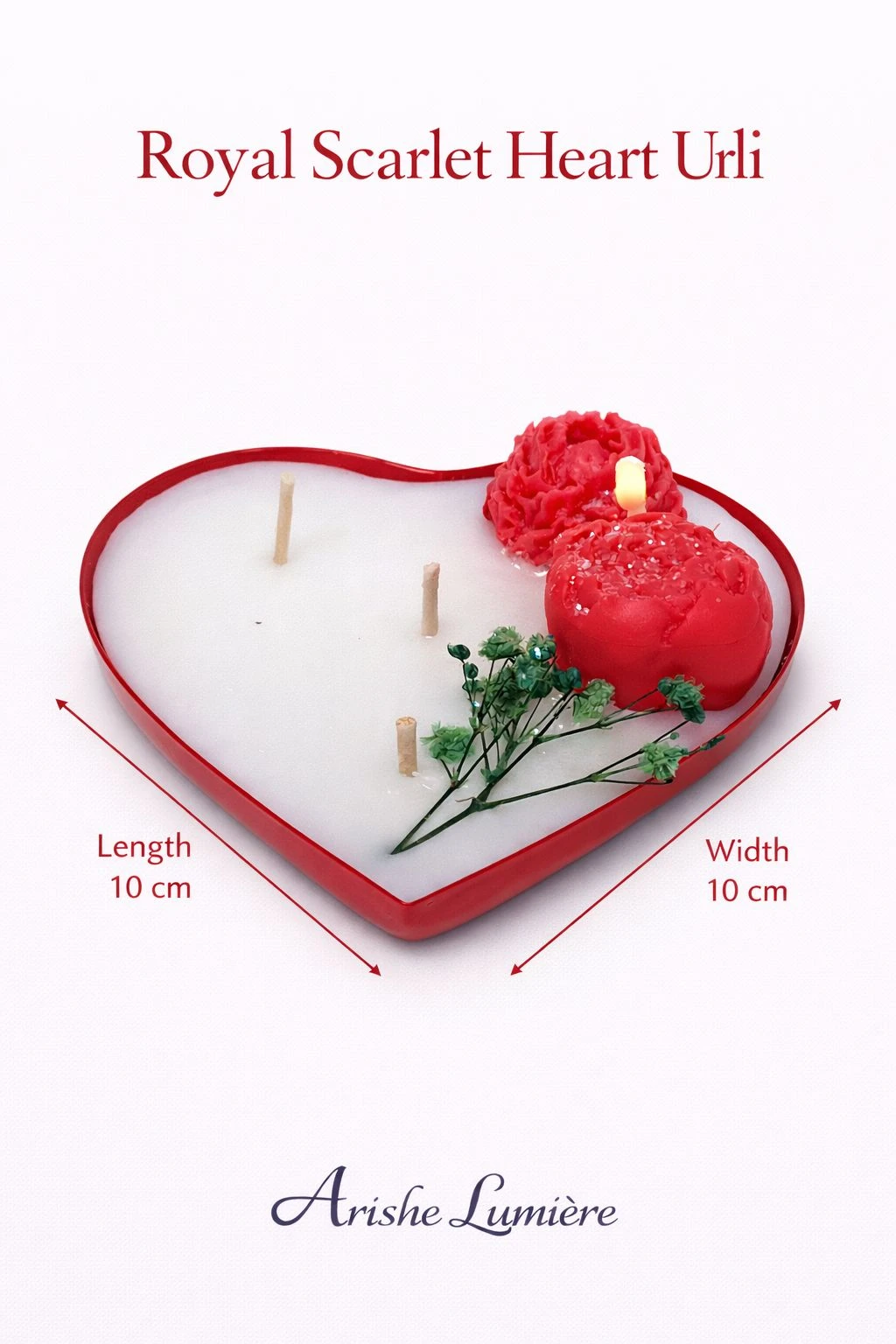 Metal Urli with Pure Soy Wax