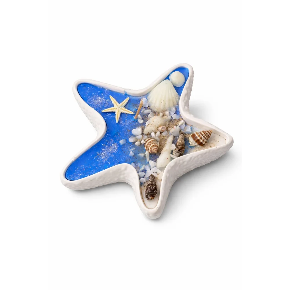 Star of the Sea Scented Candle – Handcrafted Ocean-Inspired Starfish Candle with Seashell Accents