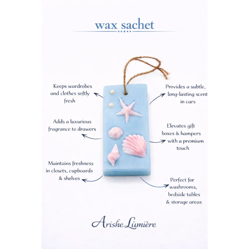 Coastal Wax Sachet – Handcrafted Ocean-Inspired Soy Wax Fragrance Sachet