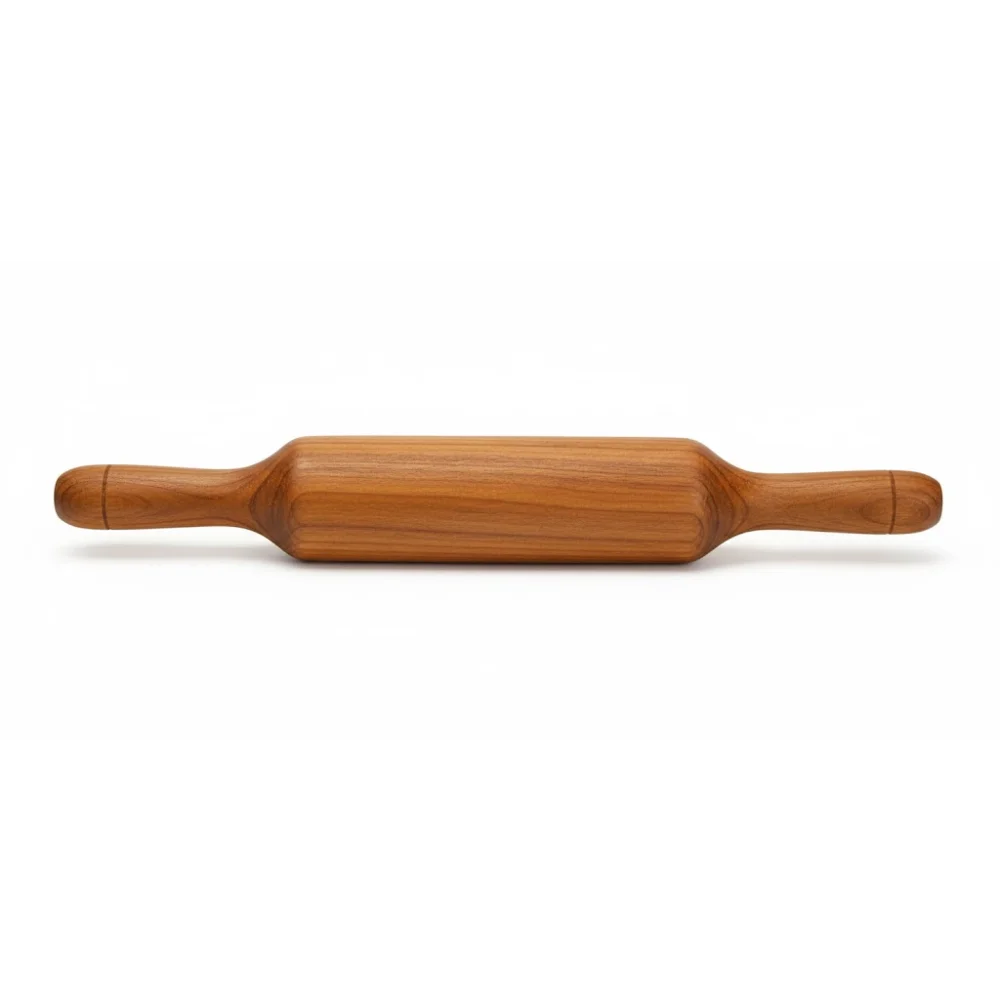 Classic Wooden Rolling Pin – Traditional Kitchen Tool for Smooth & Even Dough Rolling