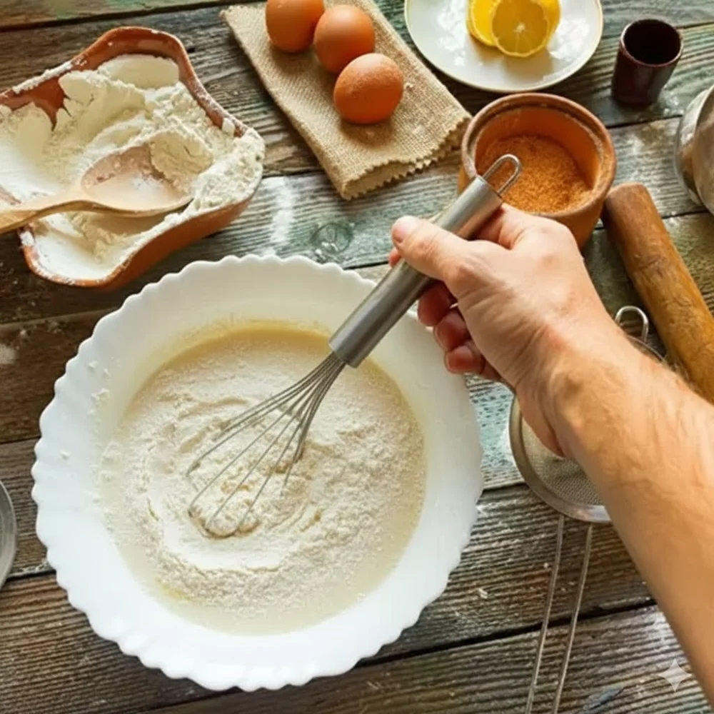 Attractive Stainless Steel Egg Whisk – Handy Manual Beater for Baking & Cooking