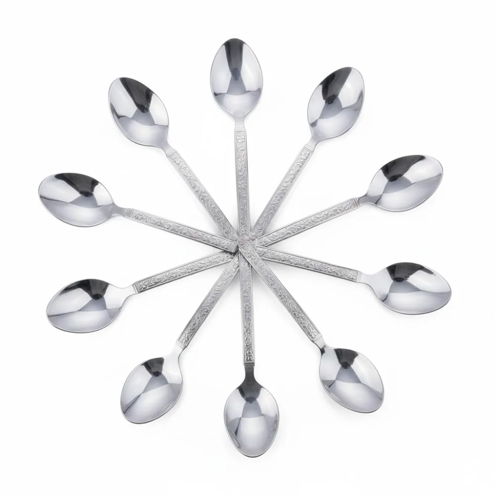 Stainless Steel Spoon Set – 12 Pieces | Durable, Mirror Finish Cutlery