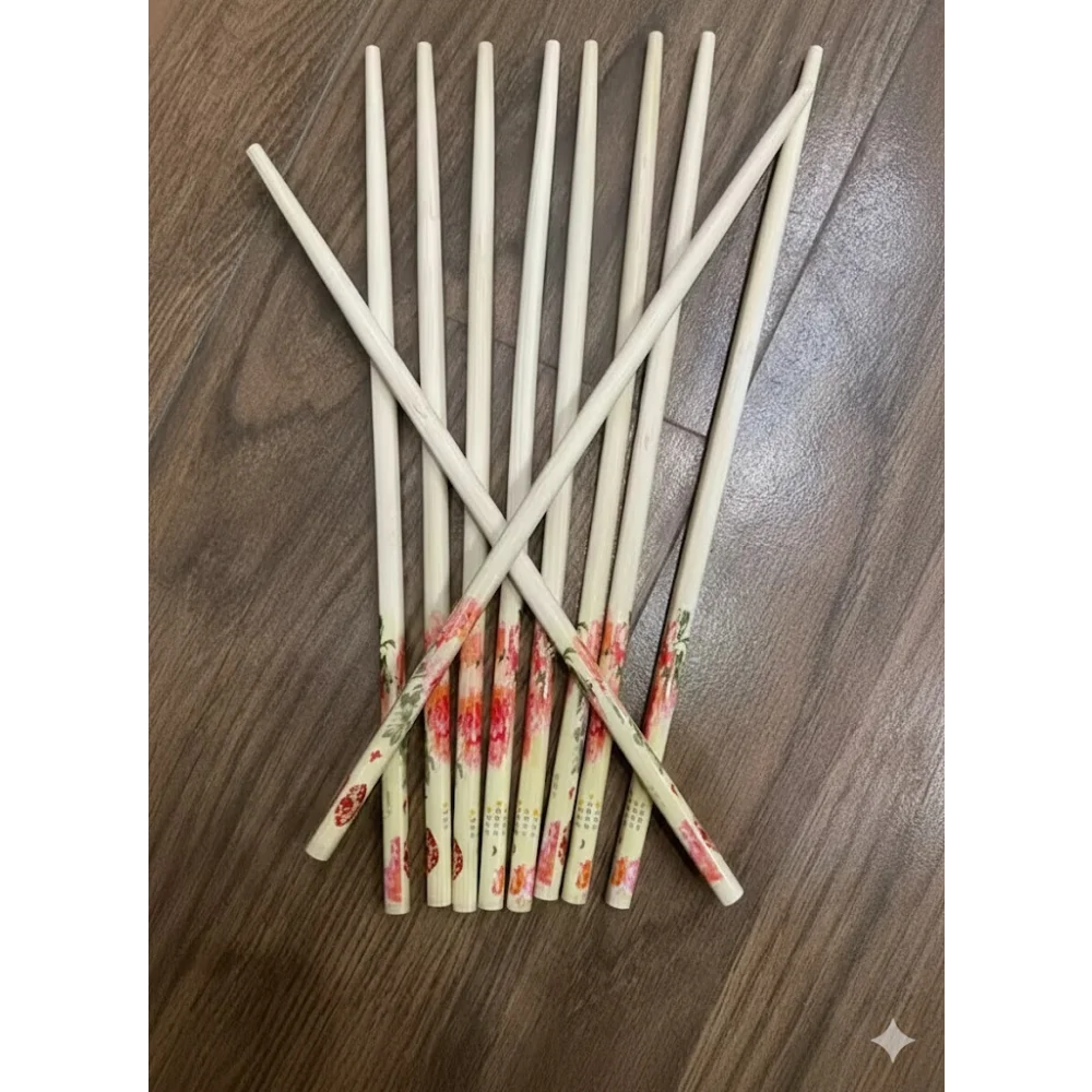 Multispace 5 Pairs Natural Bamboo Reusable Chopsticks for Sushi, Noodles & Fried Rice