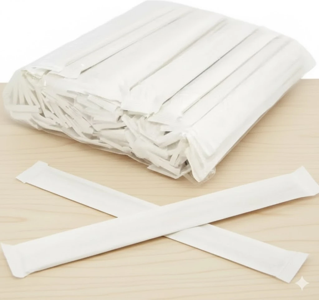 25 Pairs Disposable Bamboo Chopsticks – Premium Individually Wrapped, Splinter-Less Smooth Wooden Chopsticks for Japanese & Korean Cuisine