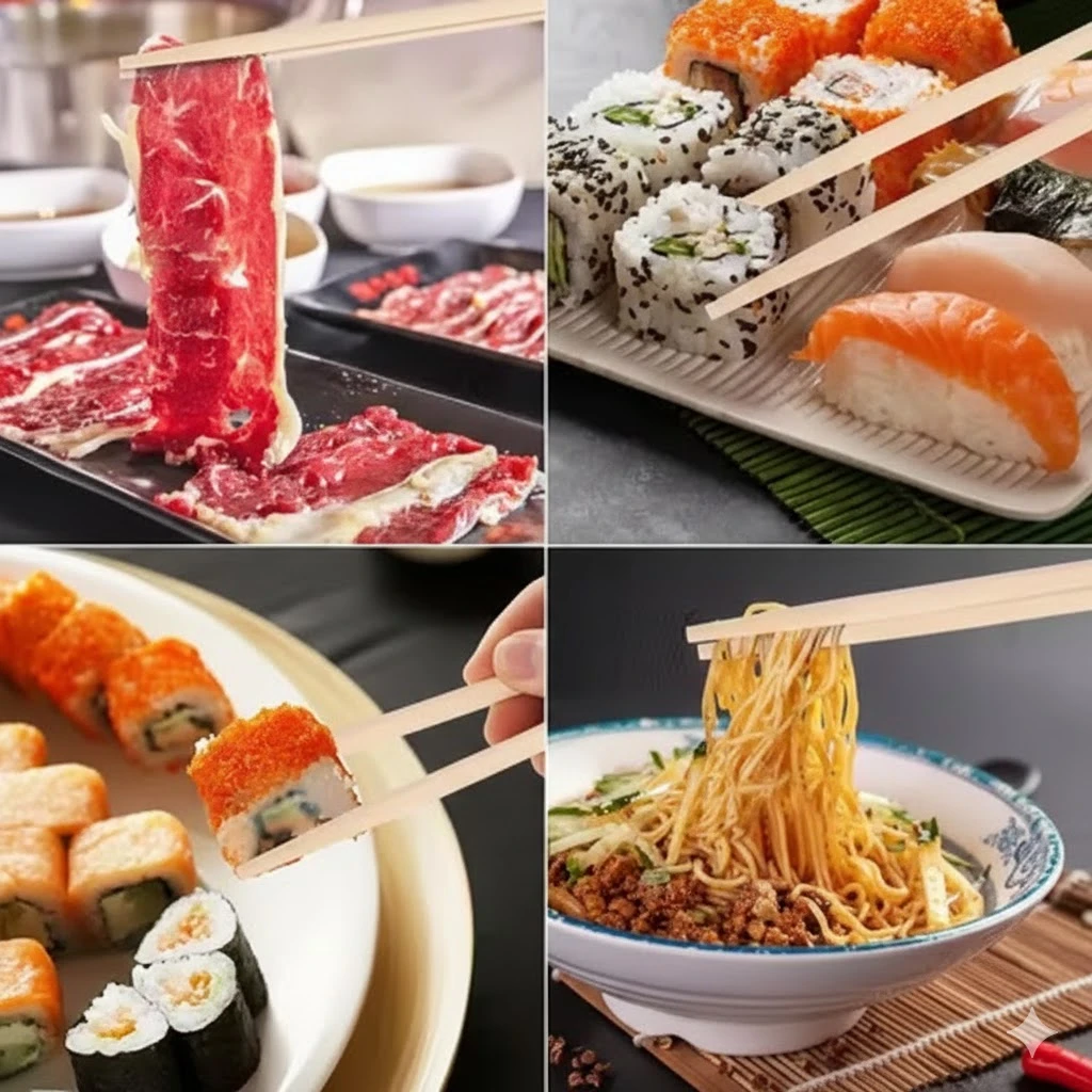 25 Pairs Disposable Bamboo Chopsticks – Premium Individually Wrapped, Splinter-Less Smooth Wooden Chopsticks for Japanese & Korean Cuisine