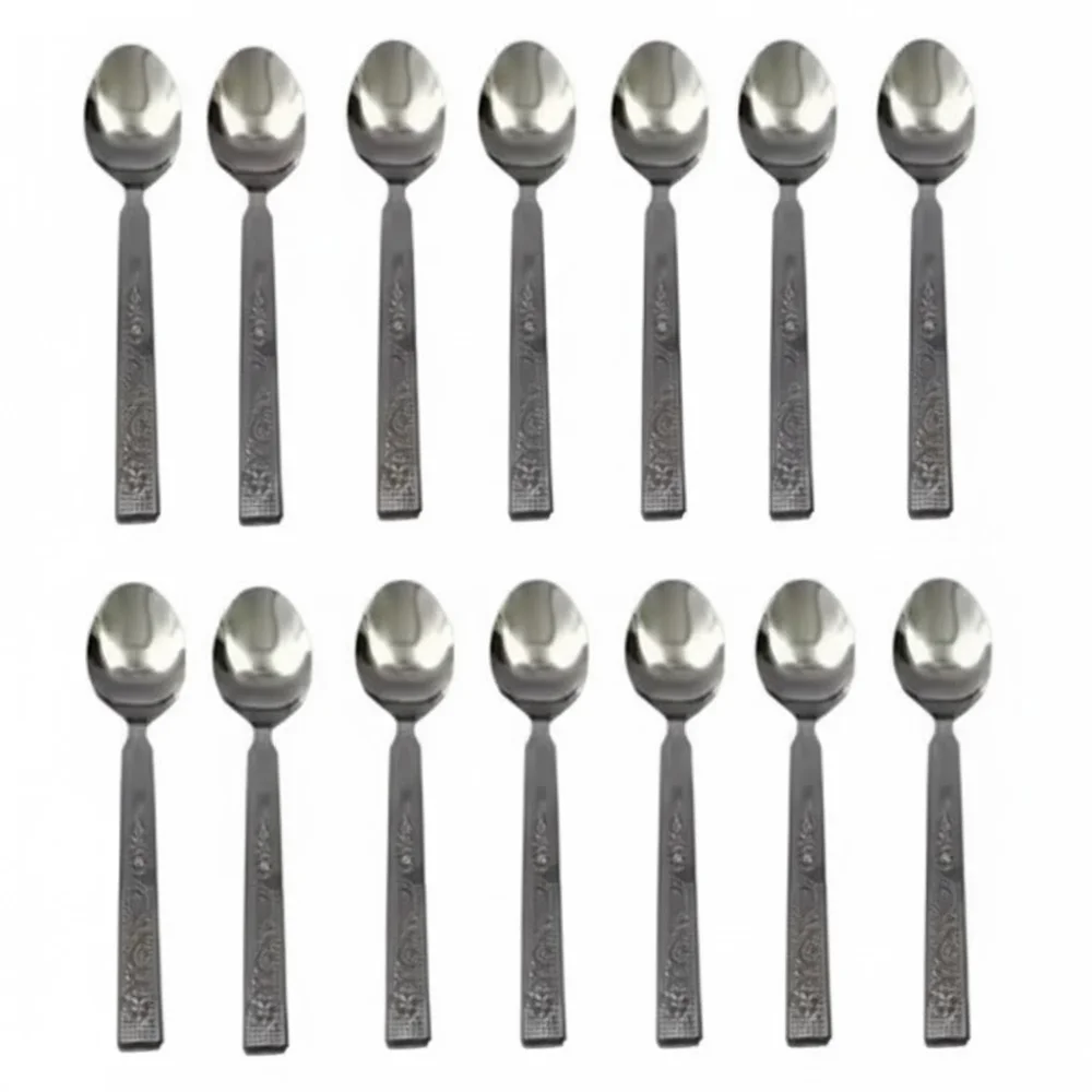 12-Piece Stainless Steel Spoons Cutlery Set – Durable & Everyday Dining Essentials