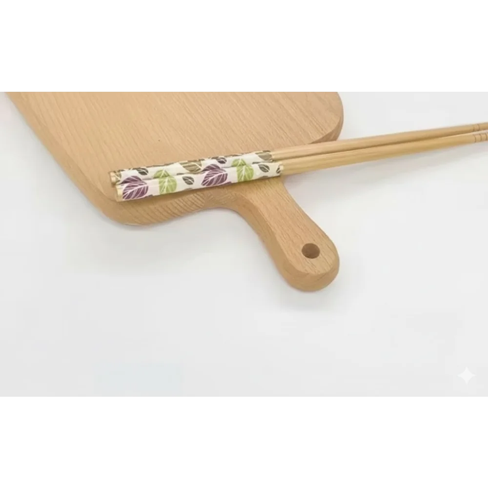 Set of 10 Pairs Wooden Chopsticks – Chinese & Japanese Style Bamboo Sushi Chopsticks | Multicolor Multiprint | Reusable for Home & Restaurant Use