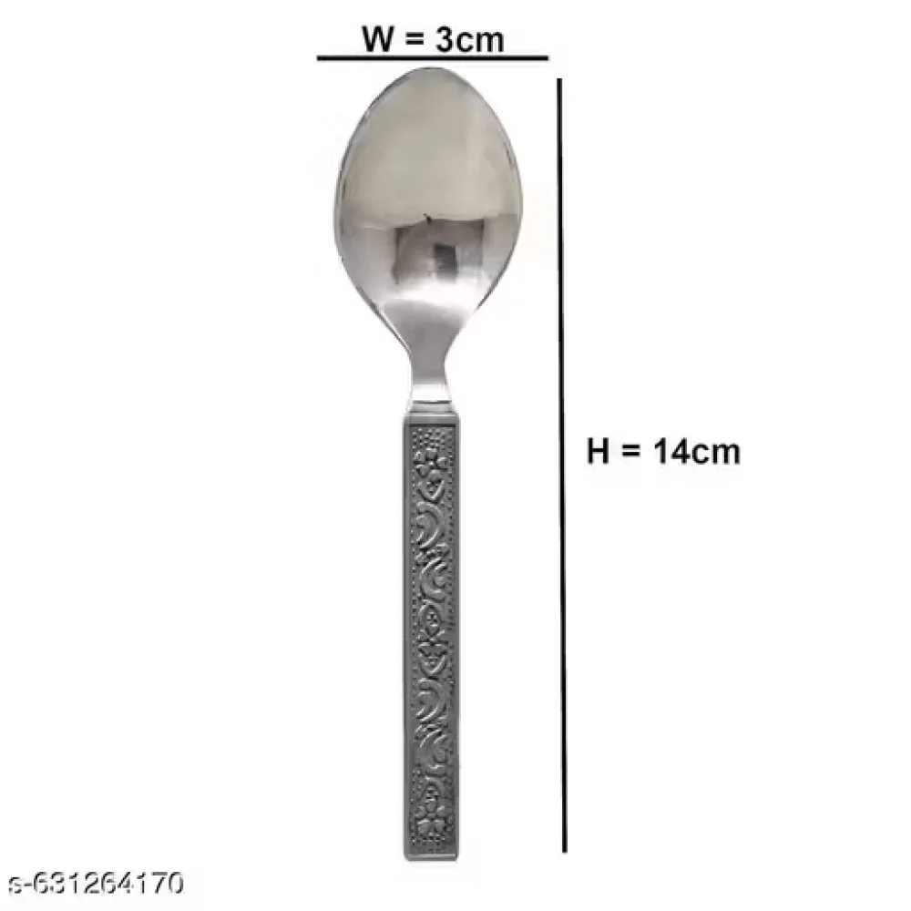 NSCC Premium 24-Pcs Stainless Steel Spoon Set – Ideal for Homes, Restaurants & Cafés