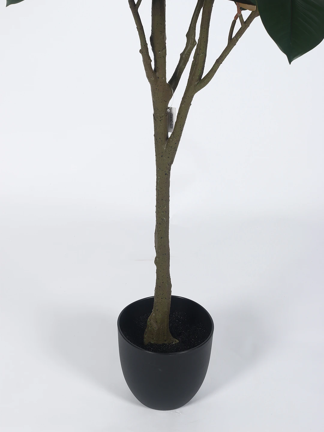 Artificial Plant 59inch Artificial Red Rubber Plant With Black Pot |Home Decor,Office Decor Perfect Housewarming Gift,Set of 1