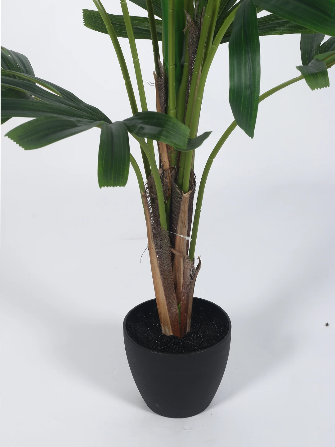 Artificial Plant 47inch Artificial Rabish palm Plant With Black Pot |Home Decor,Office Decor Perfect Housewarming Gift,Set of 1