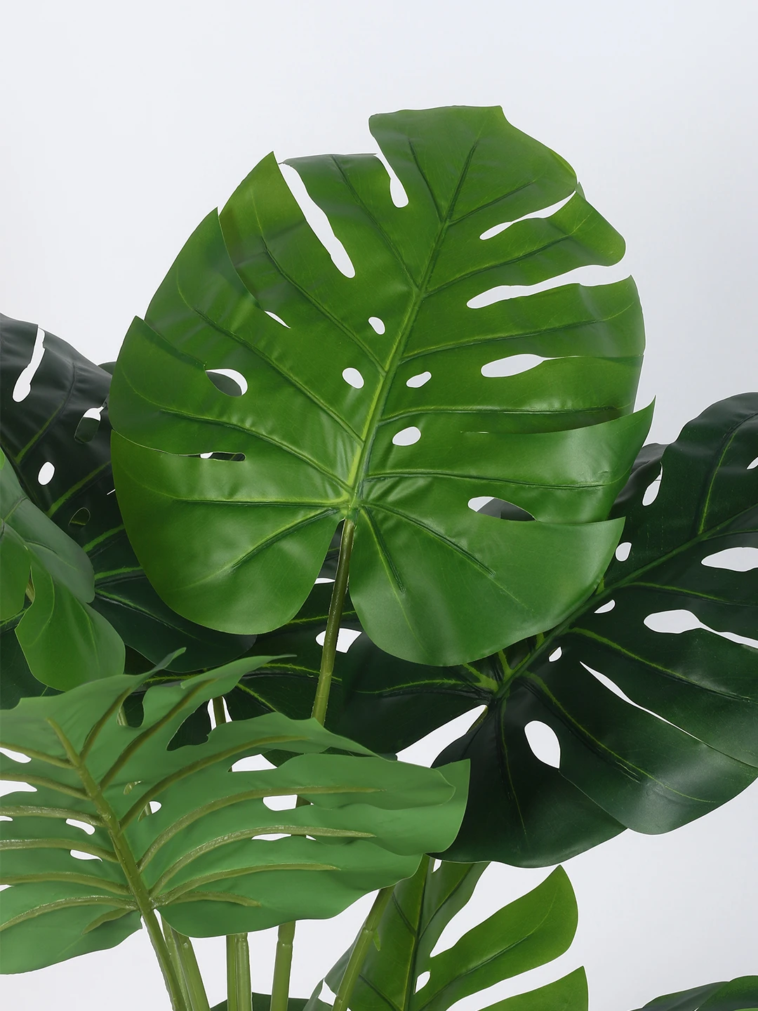Artificial Plant 47inch Artificial Real Touch Monstera Plants With Black Pot|Home Decor,Office Decor Perfect Housewarming Gift,Set of 1