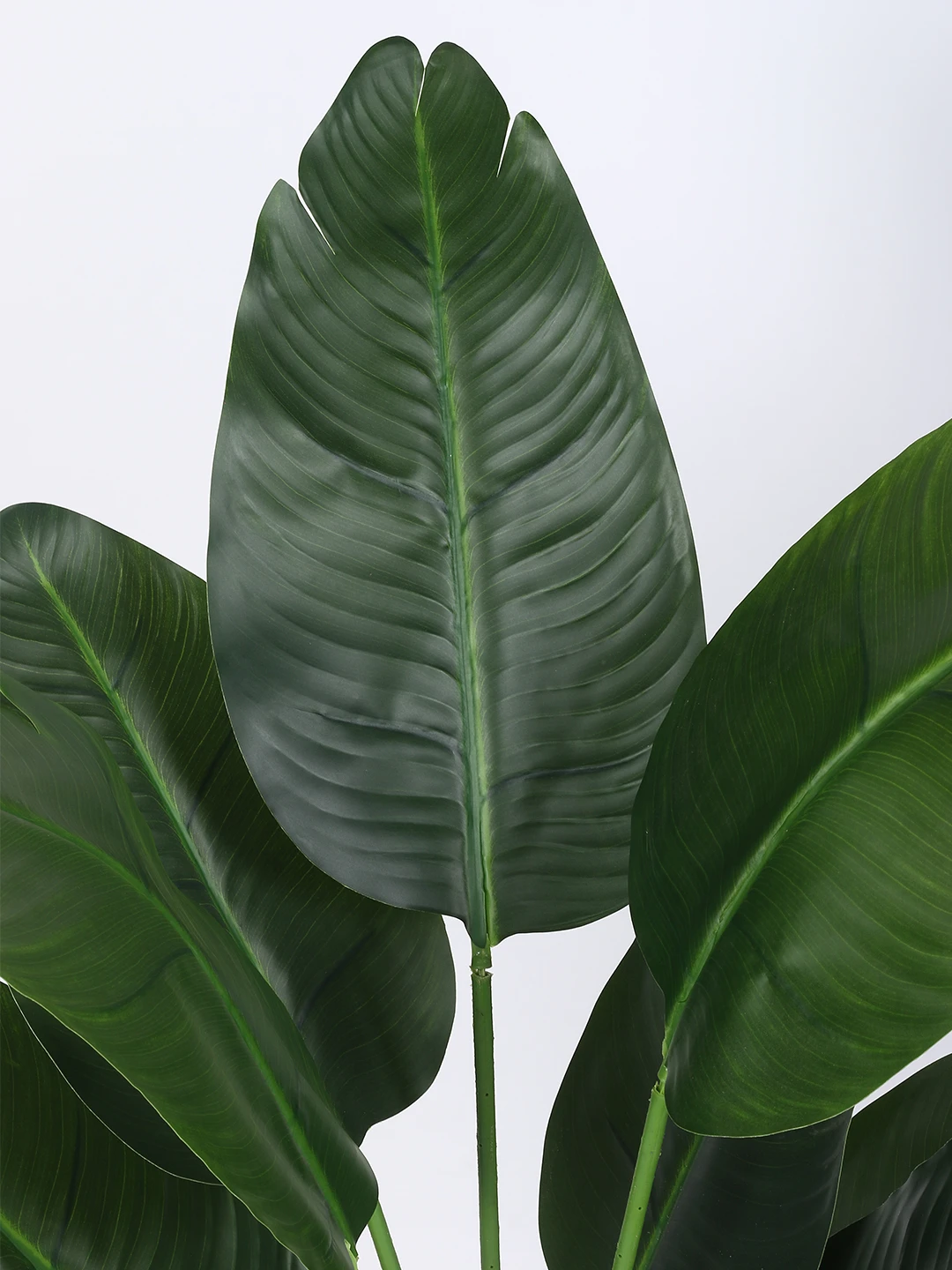 Artificial Plant  47inch Artificial Real Touch Banana Plant With Black Pot|Home Decor,Office Decor Perfect Housewarming Gift,Set of 1