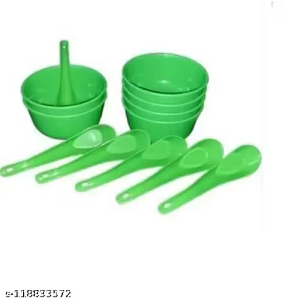 Round Soup Bowls Set with Spoons – Set of 6 Bowls & 6 Matching Spoons