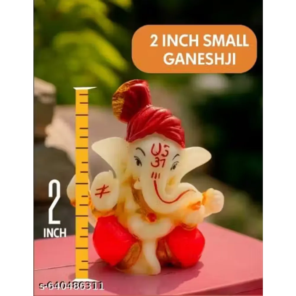 Small Ganeshji Murti for Car, Home & Office – Set of 2
