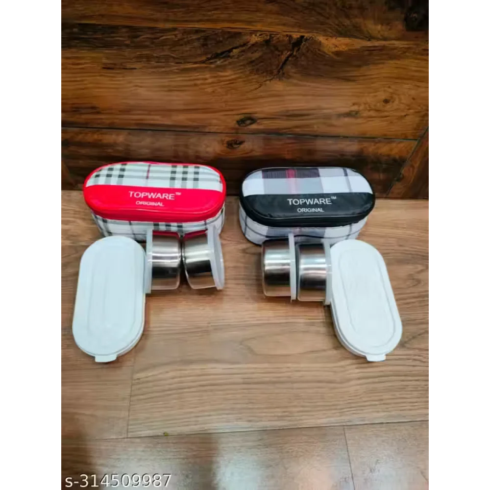 2 Pcs Topware Smart Double Decker Lunch Box (750 ml) – Leakproof Portable Food Container