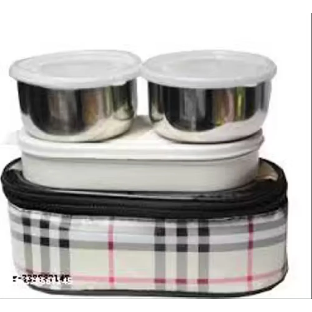 Multispace Double Decker Office Lunch Box (750 ml) – 3 Containers Leak-Proof Lunchbox