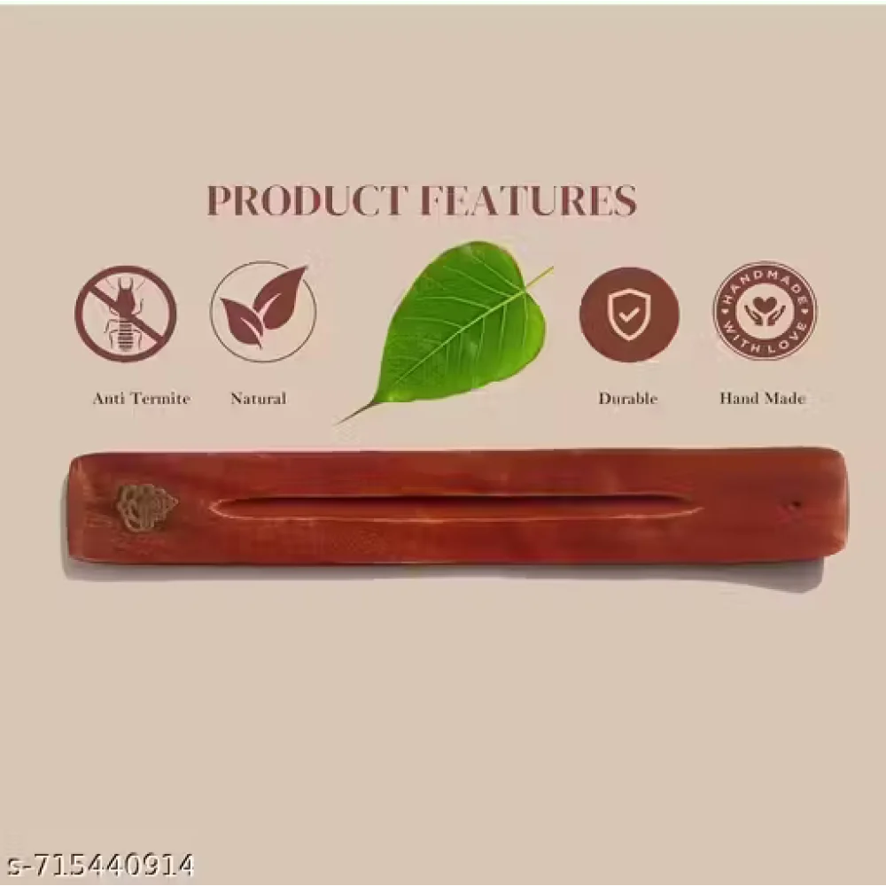 Wooden Agarbatti Stand | Incense Stick Holder with Ash Catcher | Handcrafted Pooja Dhoop Stand for Home & Temple