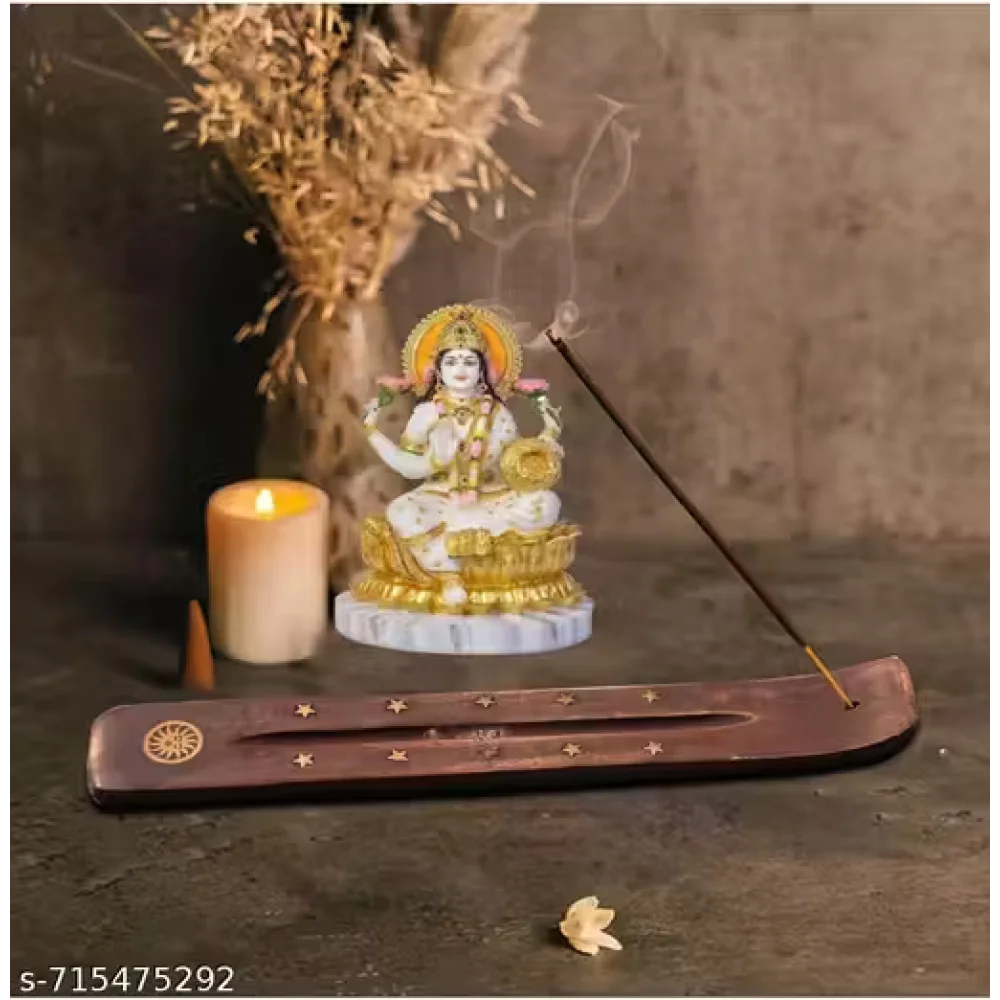 Wooden Agarbatti Stand | Incense Stick Holder with Ash Catcher | Handcrafted Pooja Dhoop Stand for Home & Temple