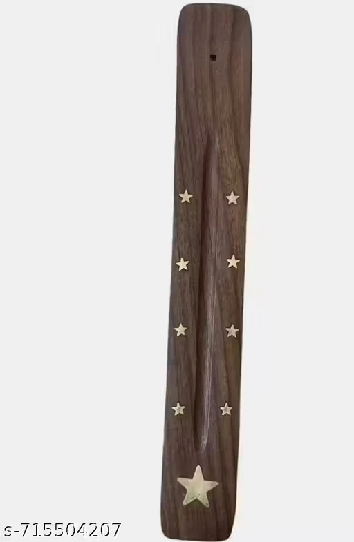Wooden Agarbatti Stand | Incense Stick Holder with Ash Catcher | Handcrafted Pooja Dhoop Stand for Home & Temple