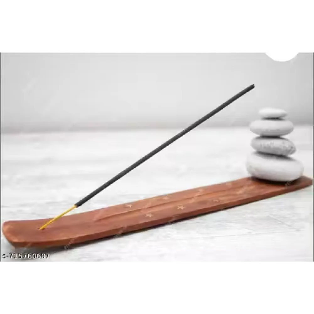 Wooden Agarbatti Stand | Incense Stick Holder with Ash Catcher | Handcrafted Pooja Dhoop Stand for Home & Temple