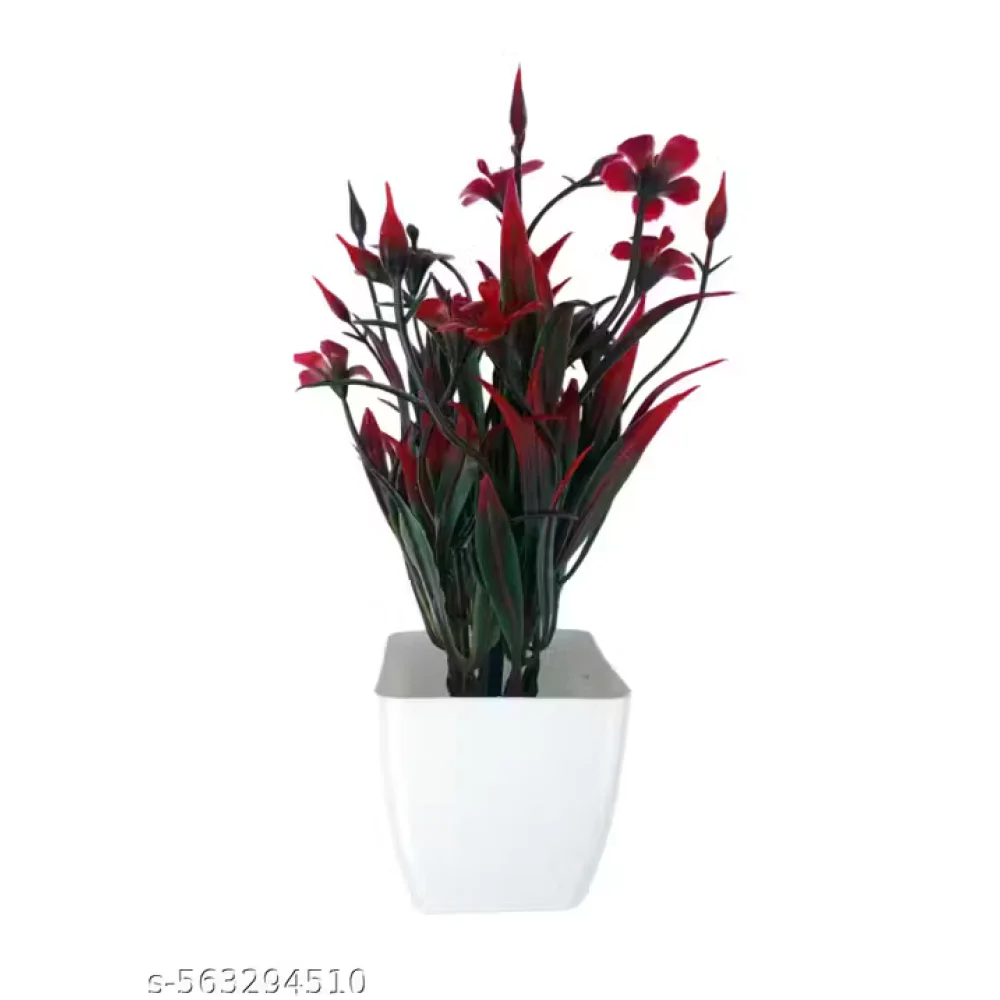 Set of 3 Artificial Potted Plants – Decorative Greenery for Home, Office & Table Décor