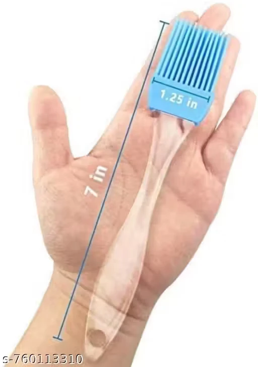 Premium Heat Resistant Silicone Pastry Brush | Oil & Butter Basting Brush for Baking, BBQ & Cooking | Food Grade Kitchen Tool | Pack of 2