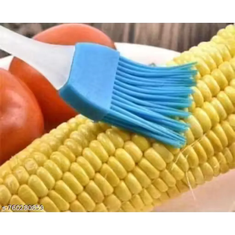 Premium Heat Resistant Silicone Pastry Brush | Oil & Butter Basting Brush for Baking, BBQ & Cooking | Food Grade Kitchen Tool | PACK OF 2