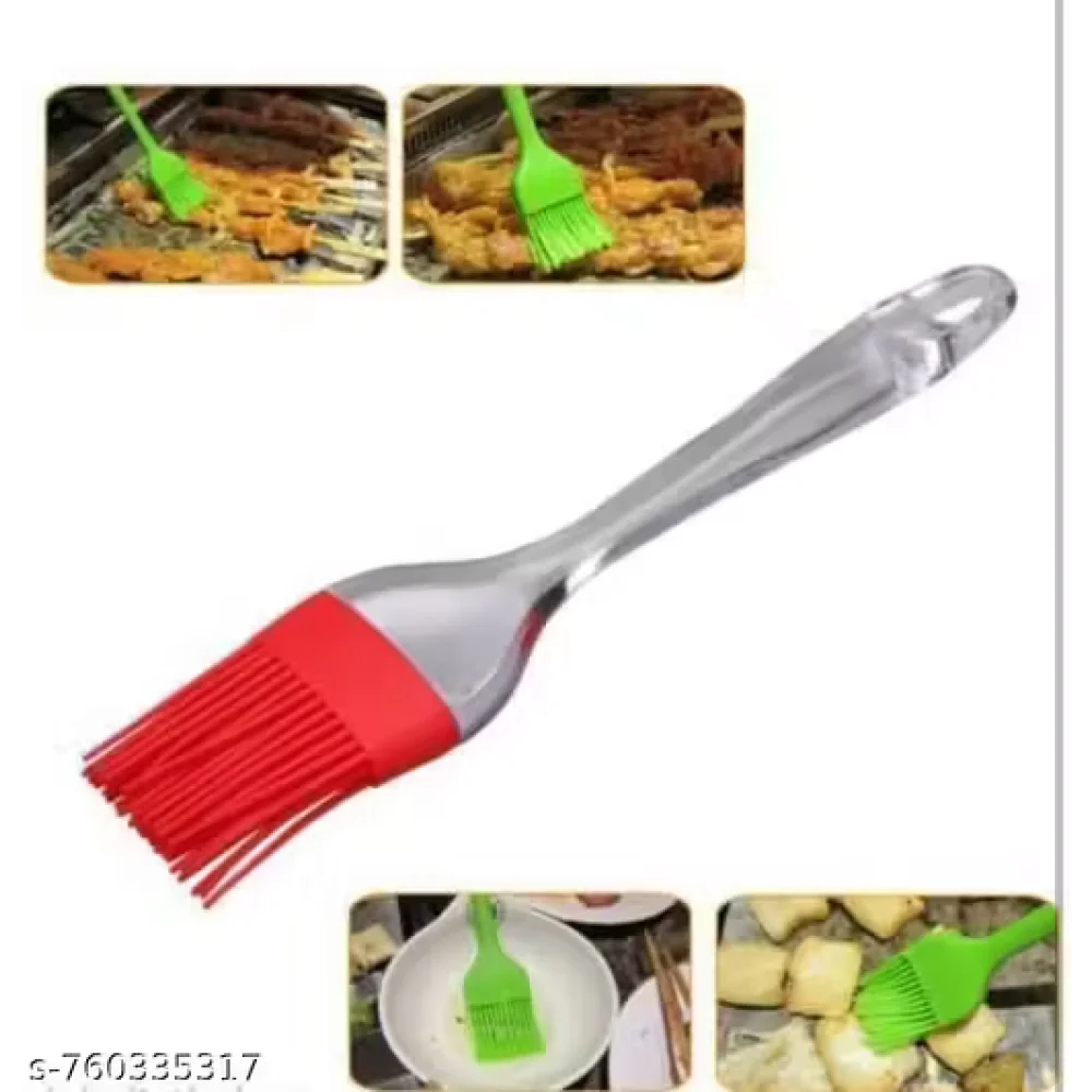 Premium Heat Resistant Silicone Pastry Brush | Oil & Butter Basting Brush for Baking, BBQ & Cooking | Food Grade Kitchen Tool | PACK OF 2