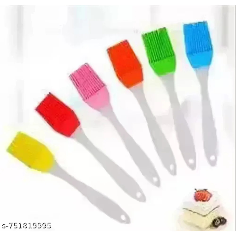 Premium Heat Resistant Silicone Pastry Brush | Oil & Butter Basting Brush for Baking, BBQ & Cooking | Food Grade Kitchen Tool | PACK OF 2