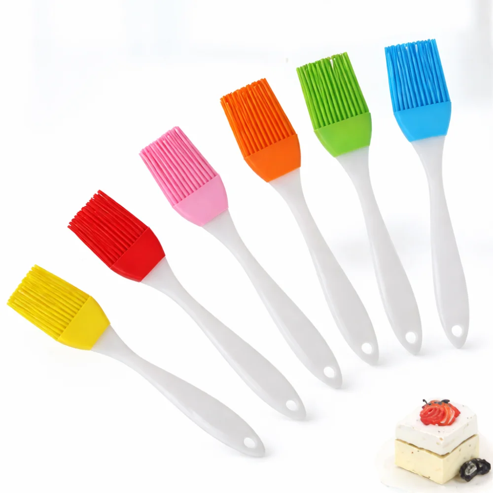 Premium Heat Resistant Silicone Pastry Brush | Oil & Butter Basting Brush for Baking, BBQ & Cooking | Food Grade Kitchen Tool | PACK OF 2