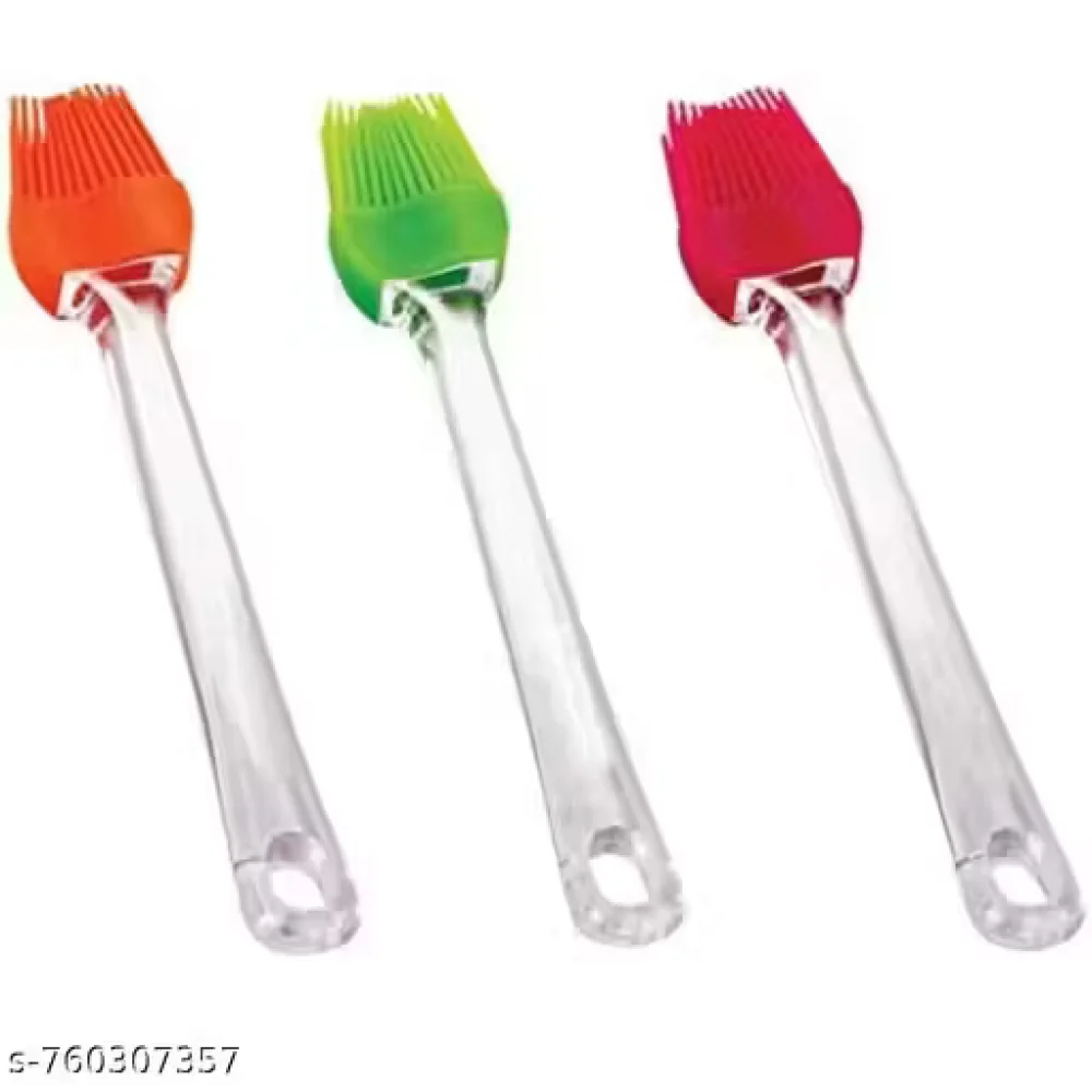 Premium Heat Resistant Silicone Pastry Brush | Oil & Butter Basting Brush for Baking, BBQ & Cooking | Food Grade Kitchen Tool | PACK OF 2