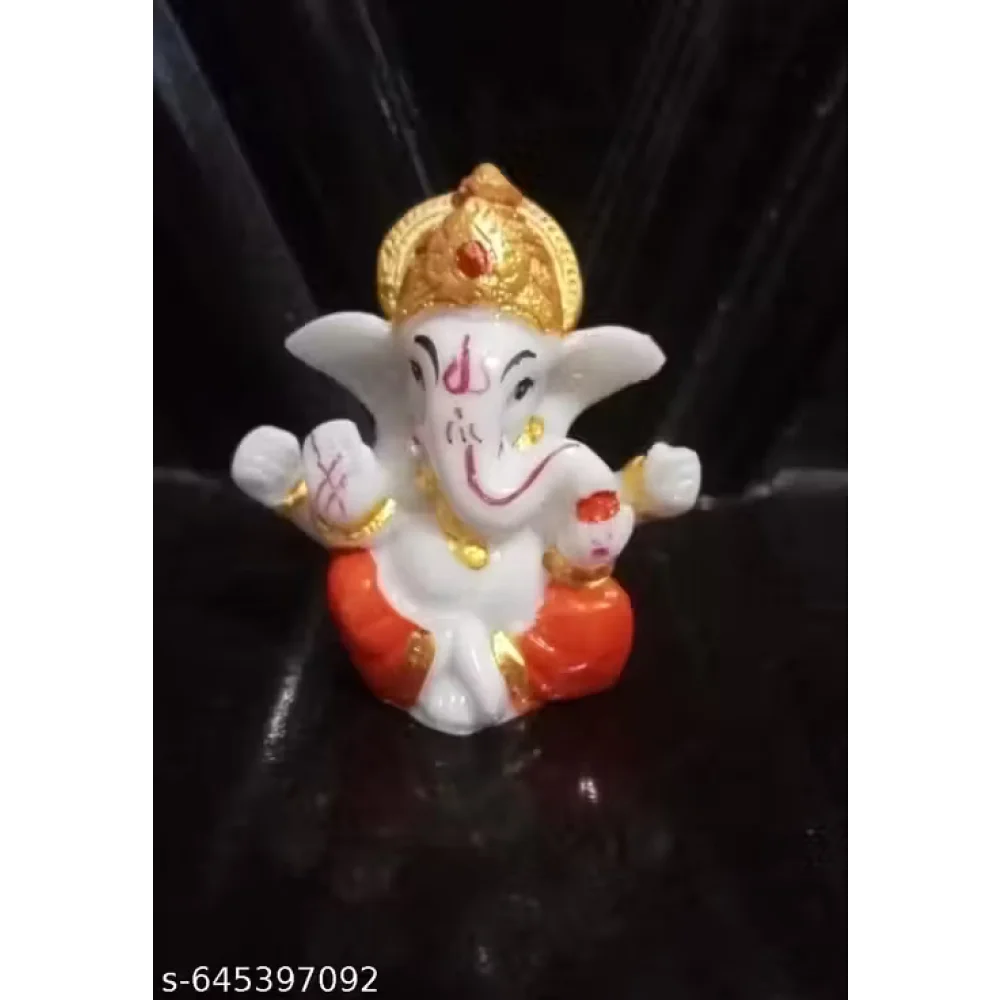 Handcrafted Ganeshji Idol with Pagri – Decorative Lord Ganesha Statue for Home & Pooja