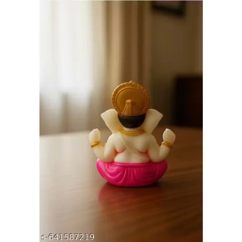 Handcrafted Ganeshji Idol with Pagri – Decorative Lord Ganesha Statue for Home & Pooja