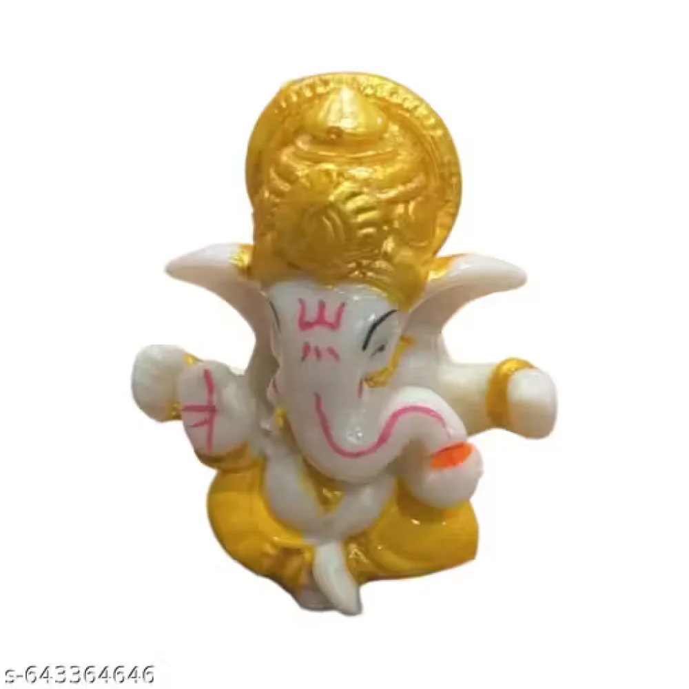 Handcrafted Ganeshji Idol with Pagri – Decorative Lord Ganesha Statue for Home & Pooja