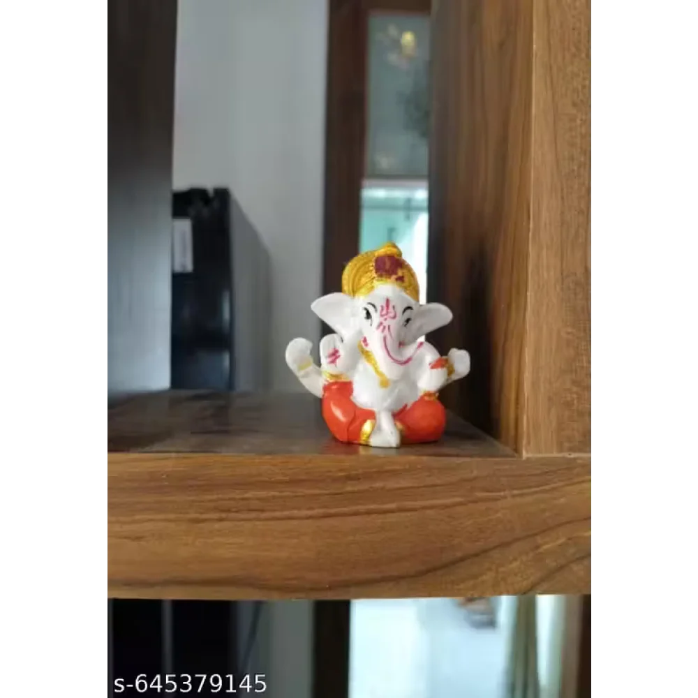 Handcrafted Ganeshji Idol with Pagri – Decorative Lord Ganesha Statue for Home & Pooja