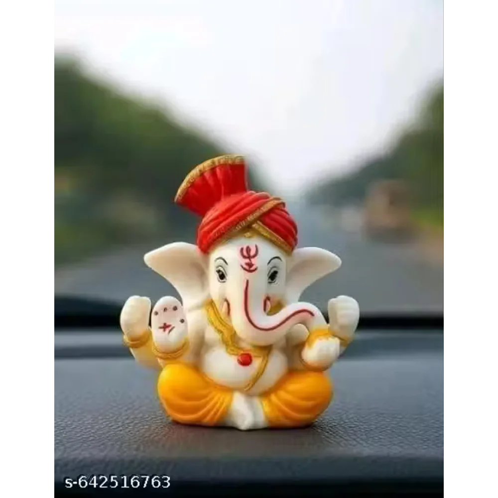 Handcrafted Ganeshji Idol with Pagri – Decorative Lord Ganesha Statue for Home & Pooja