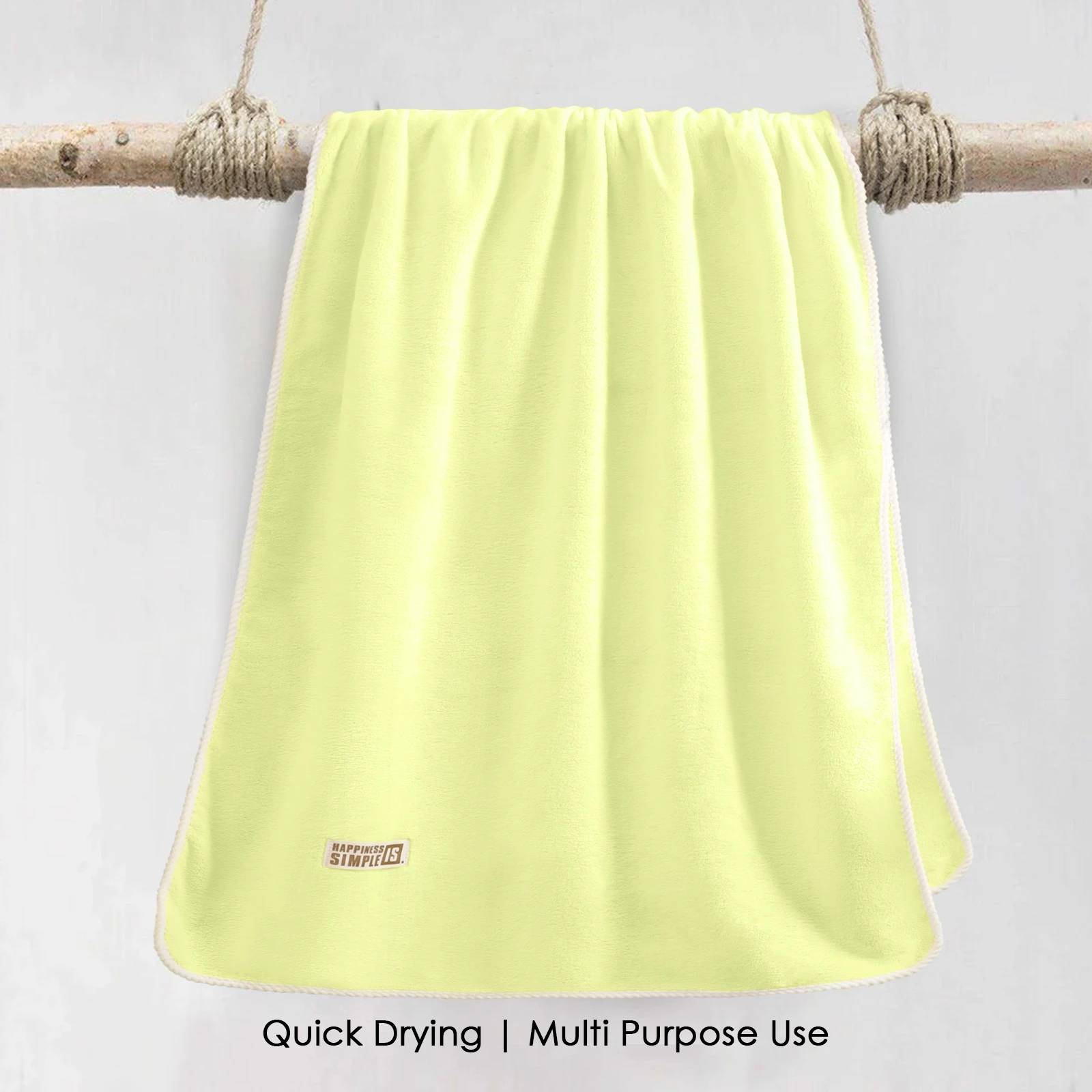 HOUSSE Oasis Microfiber Bath Towel 70×140 cm – Ultra Soft & Quick Dry, Super Absorbent Bath Towel for Bathroom, Kitchen, Gym & Travel | Lightweight & Durable (Sunbeam, 70×140)