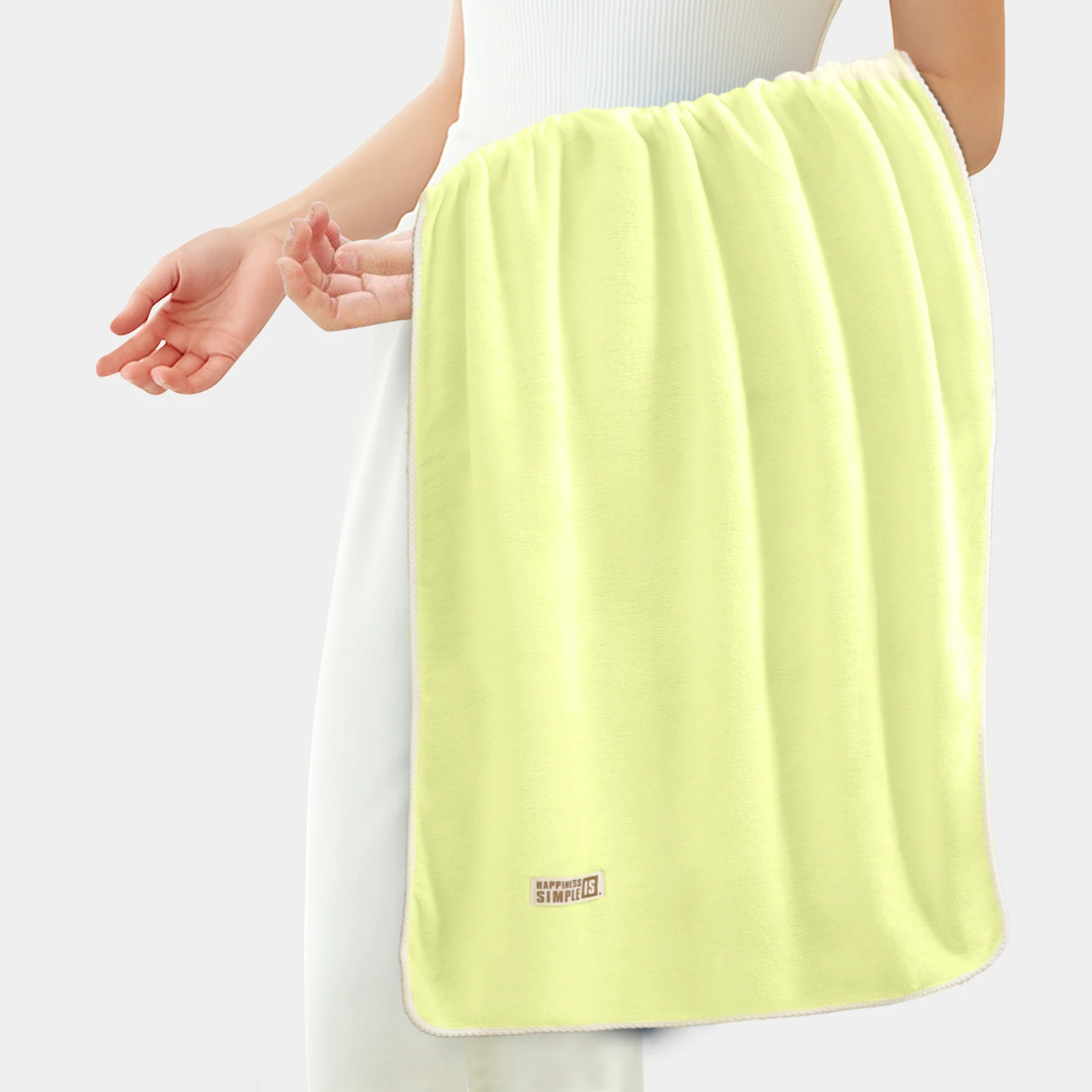 HOUSSE Oasis Microfiber Bath Towel 70×140 cm – Ultra Soft & Quick Dry, Super Absorbent Bath Towel for Bathroom, Kitchen, Gym & Travel | Lightweight & Durable (Sunbeam, 70×140)