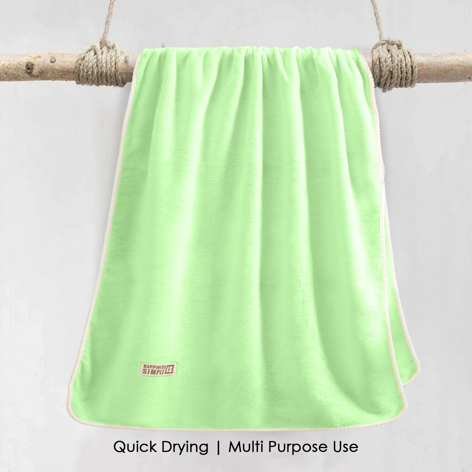 HOUSSE Oasis Microfiber Bath Towel 70×140 cm – Ultra Soft & Quick Dry, Super Absorbent Bath Towel for Bathroom, Kitchen, Gym & Travel | Lightweight & Durable (Olive, 70×140)