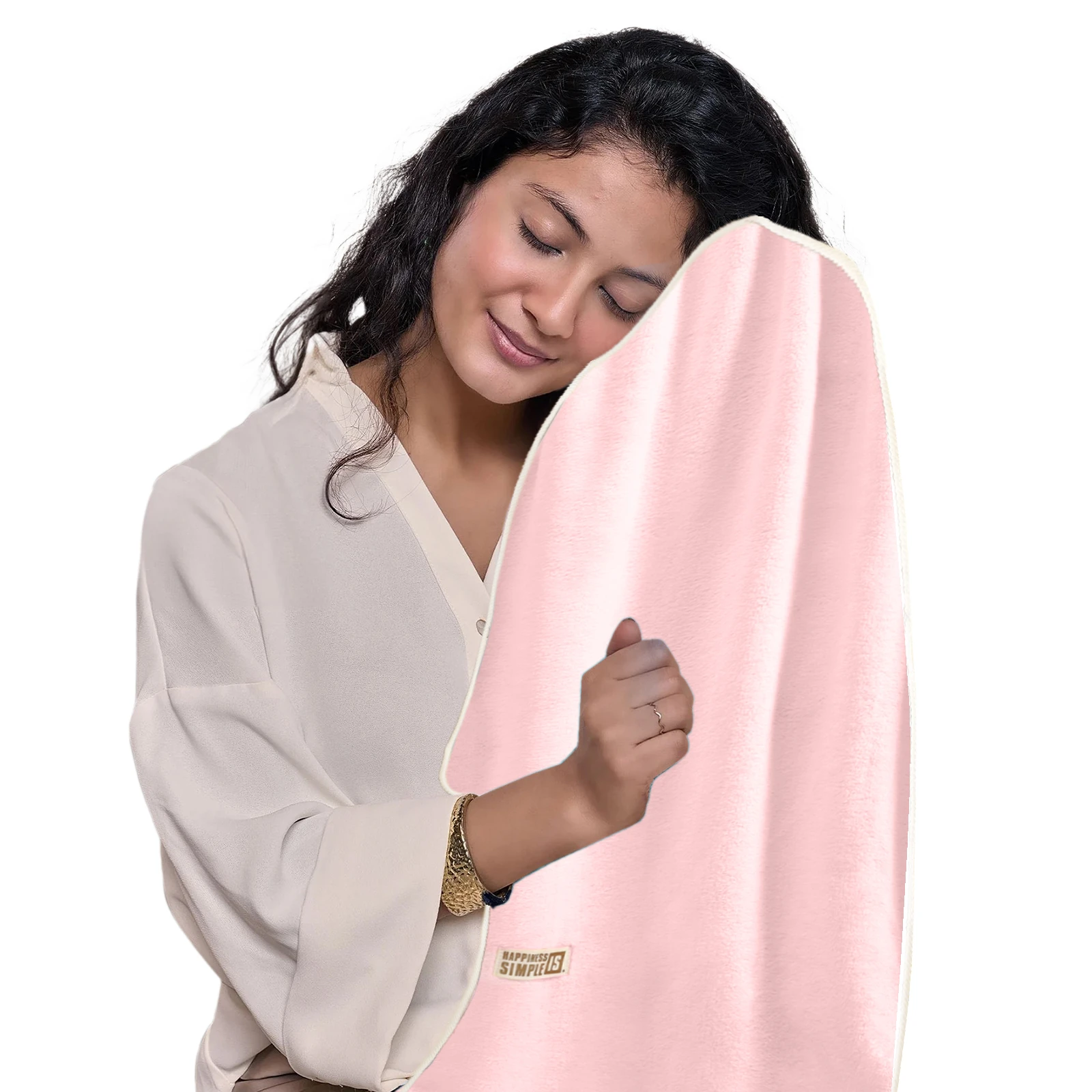 HOUSSE Oasis Microfiber Bath Towel 70×140 cm – Ultra Soft & Quick Dry, Super Absorbent Bath Towel for Bathroom, Kitchen, Gym & Travel | Lightweight & Durable (Blush Petal, 70×140)