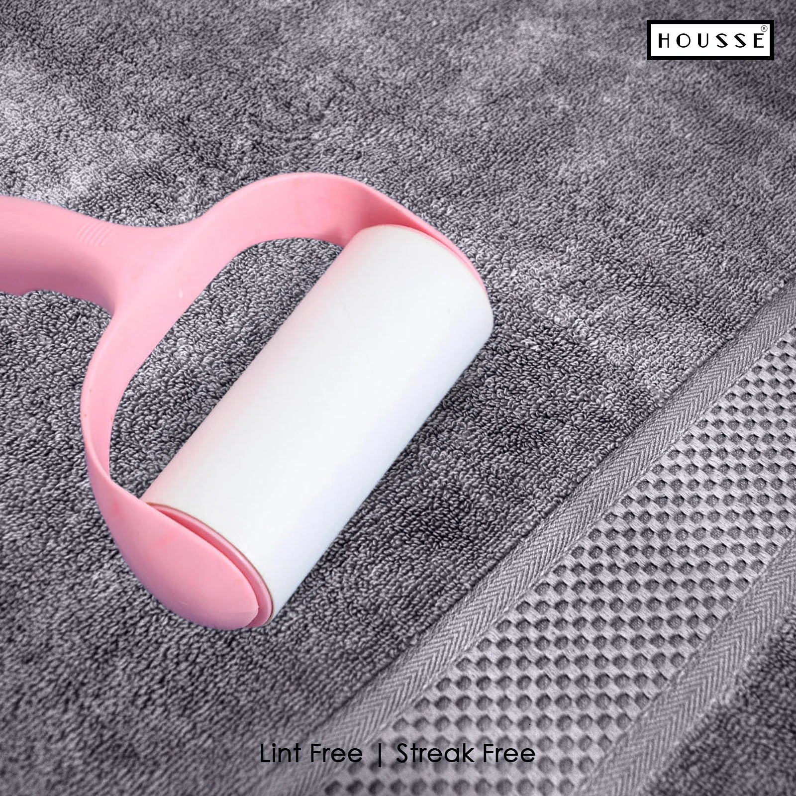 HOUSSE Nexora 100% Pure Cotton 600 GSM Bath Towel 75x150 cm – Extra Large, Ultra Soft, Quick Dry & Highly Absorbent Premium Towel for Home, Travel & Daily Use (Moonstone Grey)