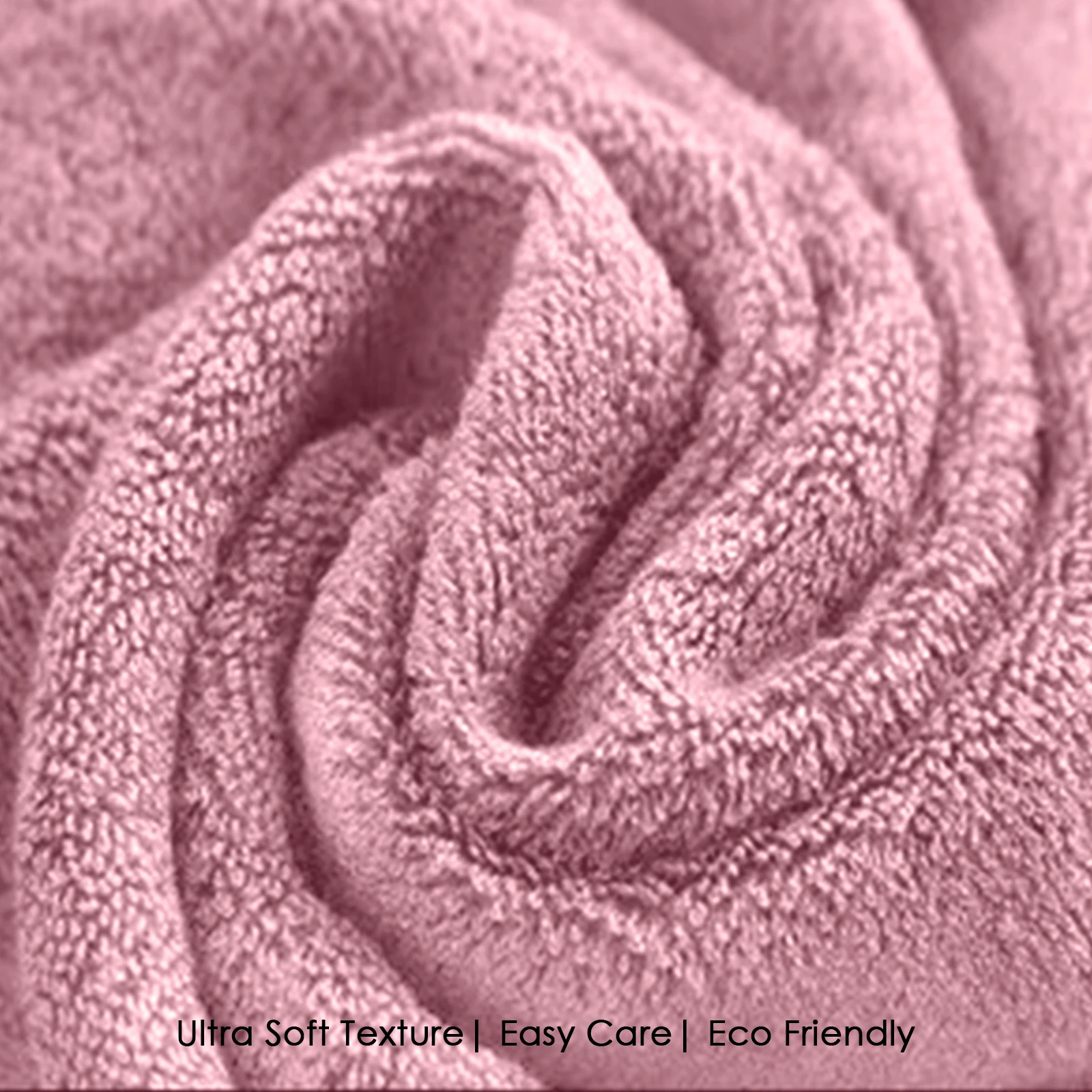 HOUSSE Natura Luxury Bamboo Bath Towel 600 GSM – Zero Twist Terry, Extra Large 70×140 cm, Soft, Absorbent & Eco-Friendly Hotel Spa Towel for Men/Women-Dusty Rose