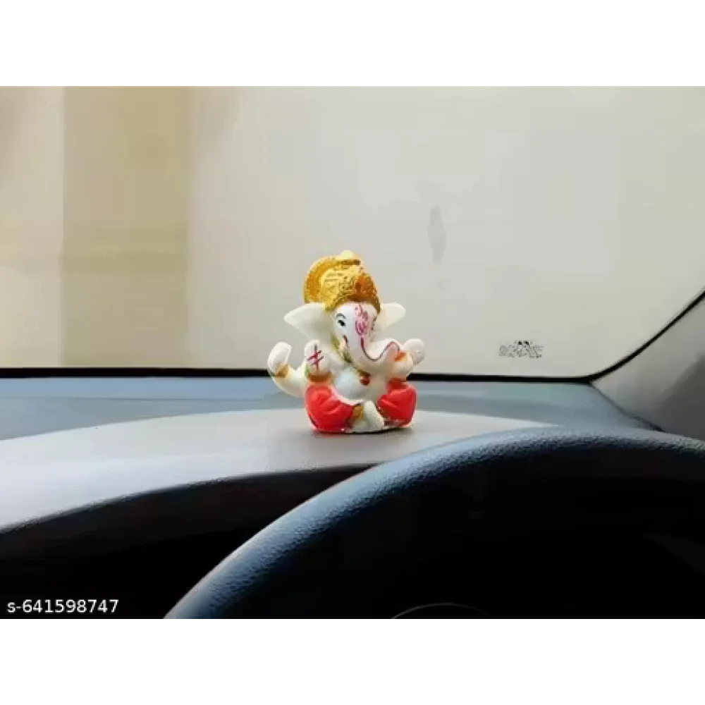 Handcrafted Ganeshji Idol with Pagri – Decorative Lord Ganesha Statue for Home & Pooja