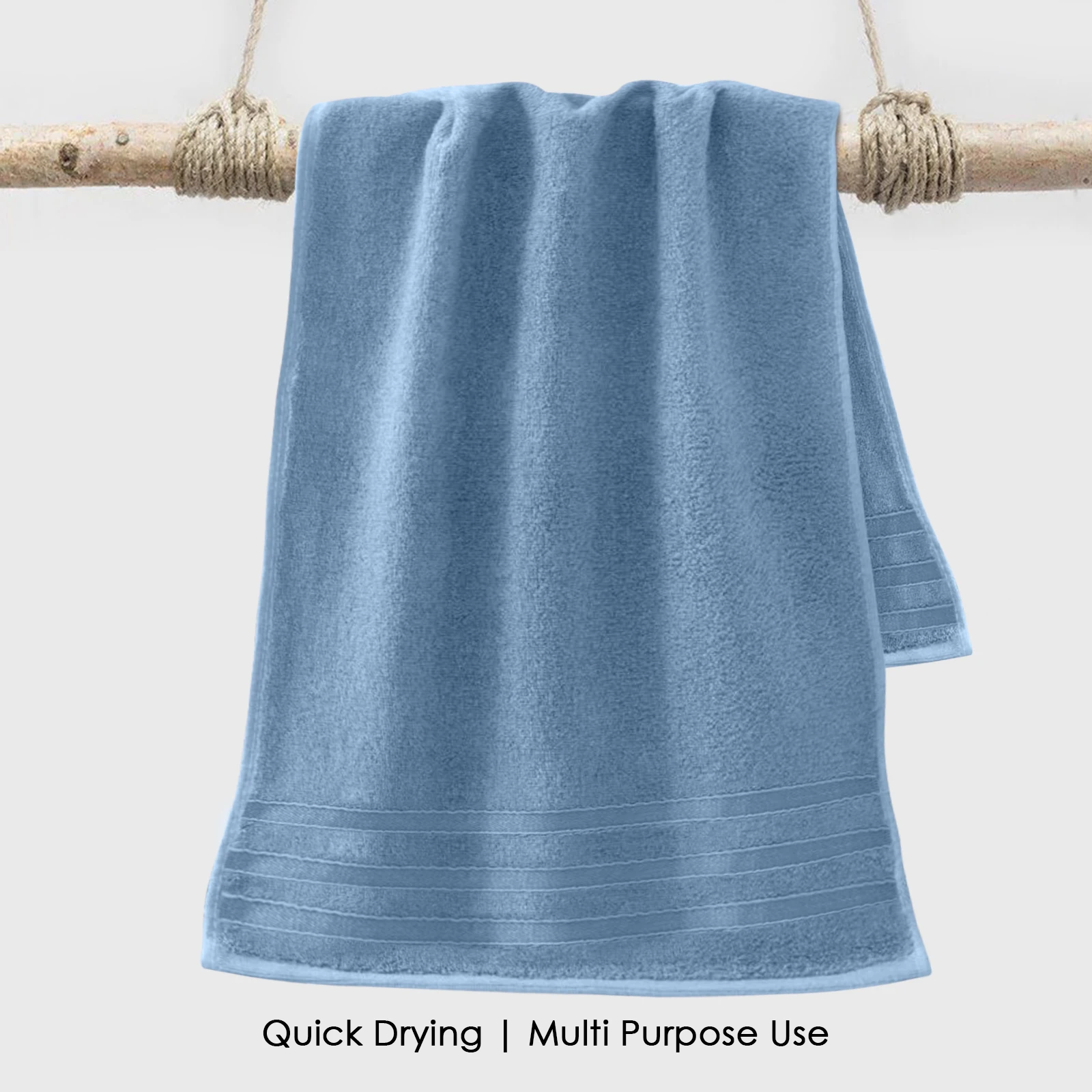 HOUSSE Haaven Luxury Bamboo Zero-Twist Bath Towel 70×140 cm, 600 GSM – Extra Soft, Eco-Friendly & Highly Absorbent – Extra Large Organic Bamboo Hotel & Spa Bath Towel.