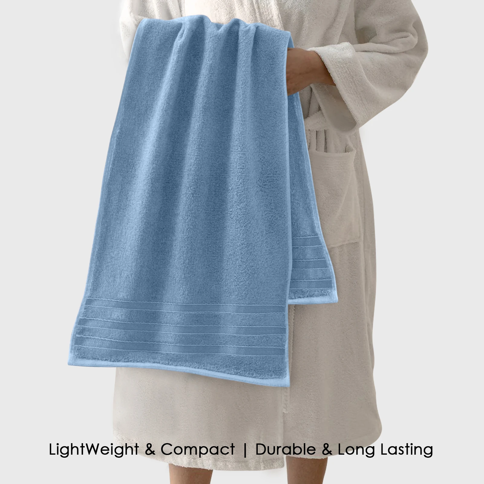 HOUSSE Haaven Luxury Bamboo Zero-Twist Bath Towel 70×140 cm, 600 GSM – Extra Soft, Eco-Friendly & Highly Absorbent – Extra Large Organic Bamboo Hotel & Spa Bath Towel.